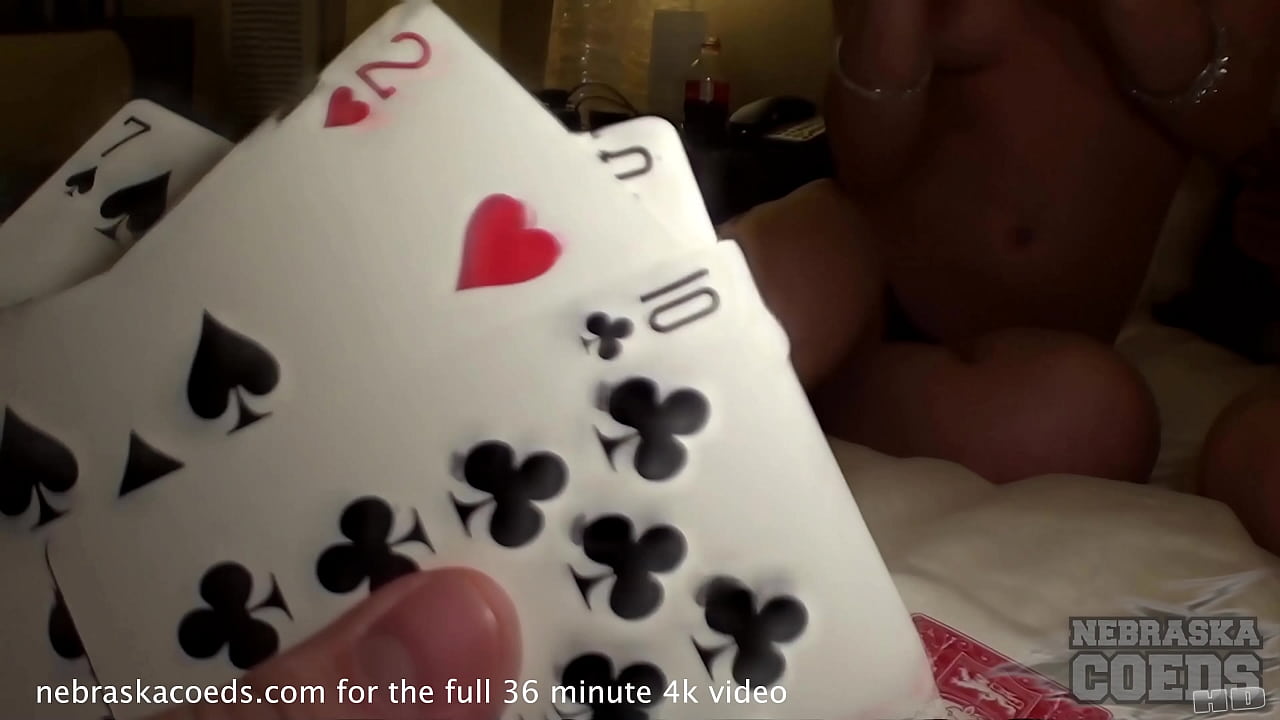 escort chicks playing strip poker then eating box