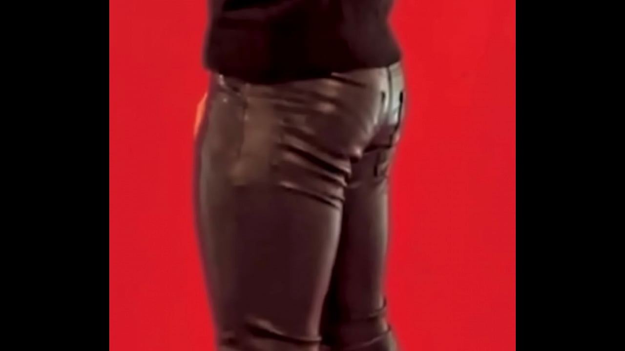 Leather jeans tight