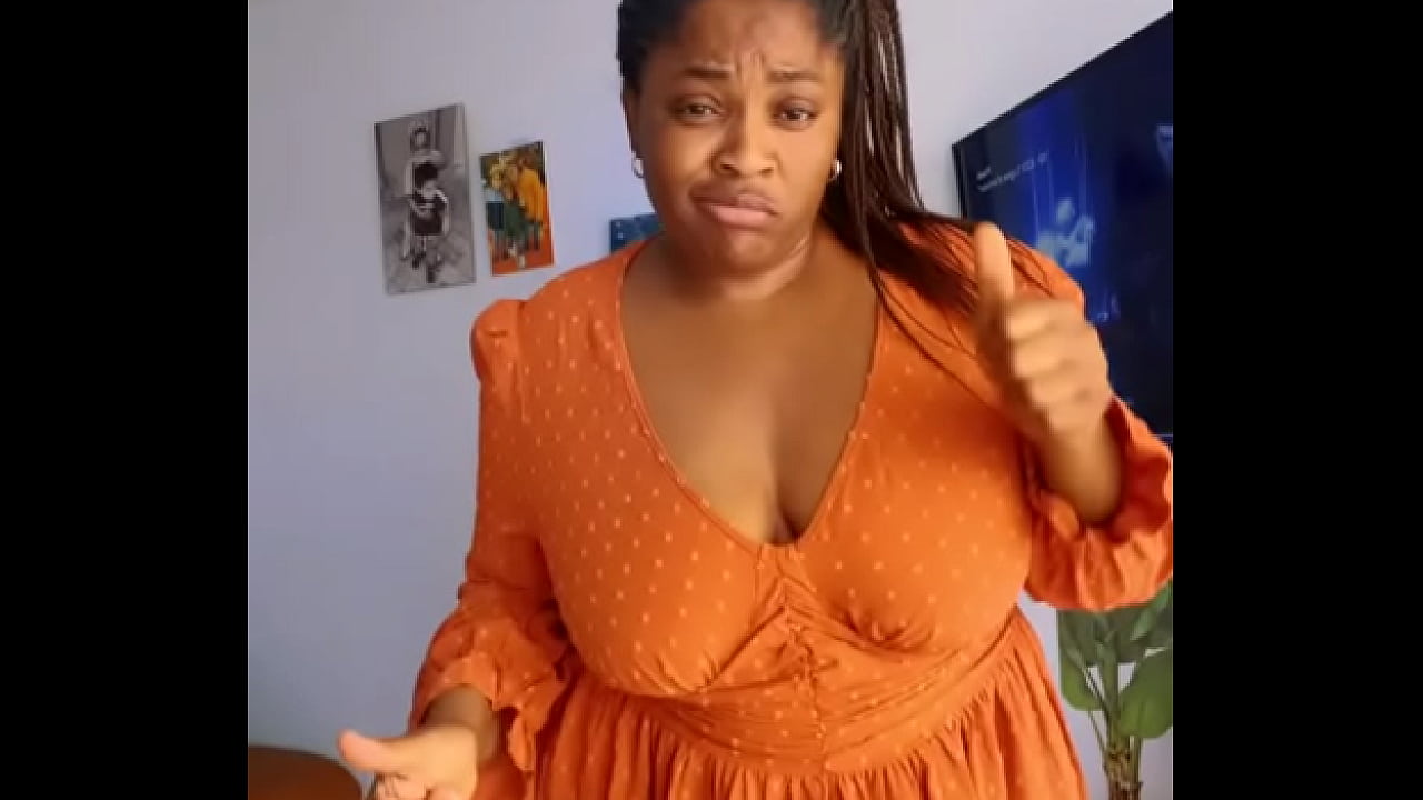 Afro Getty teases in her new dress and bbw legs