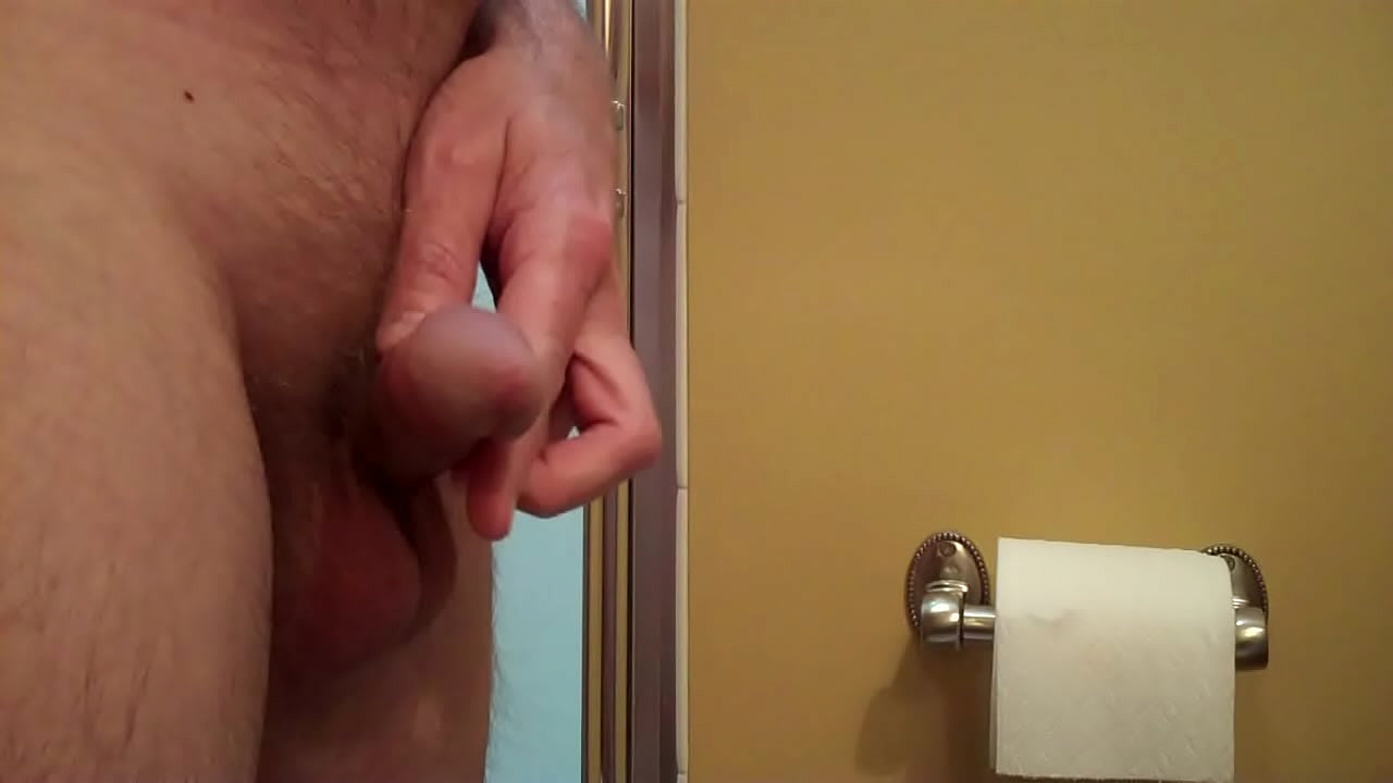 Guy taking a quick pee