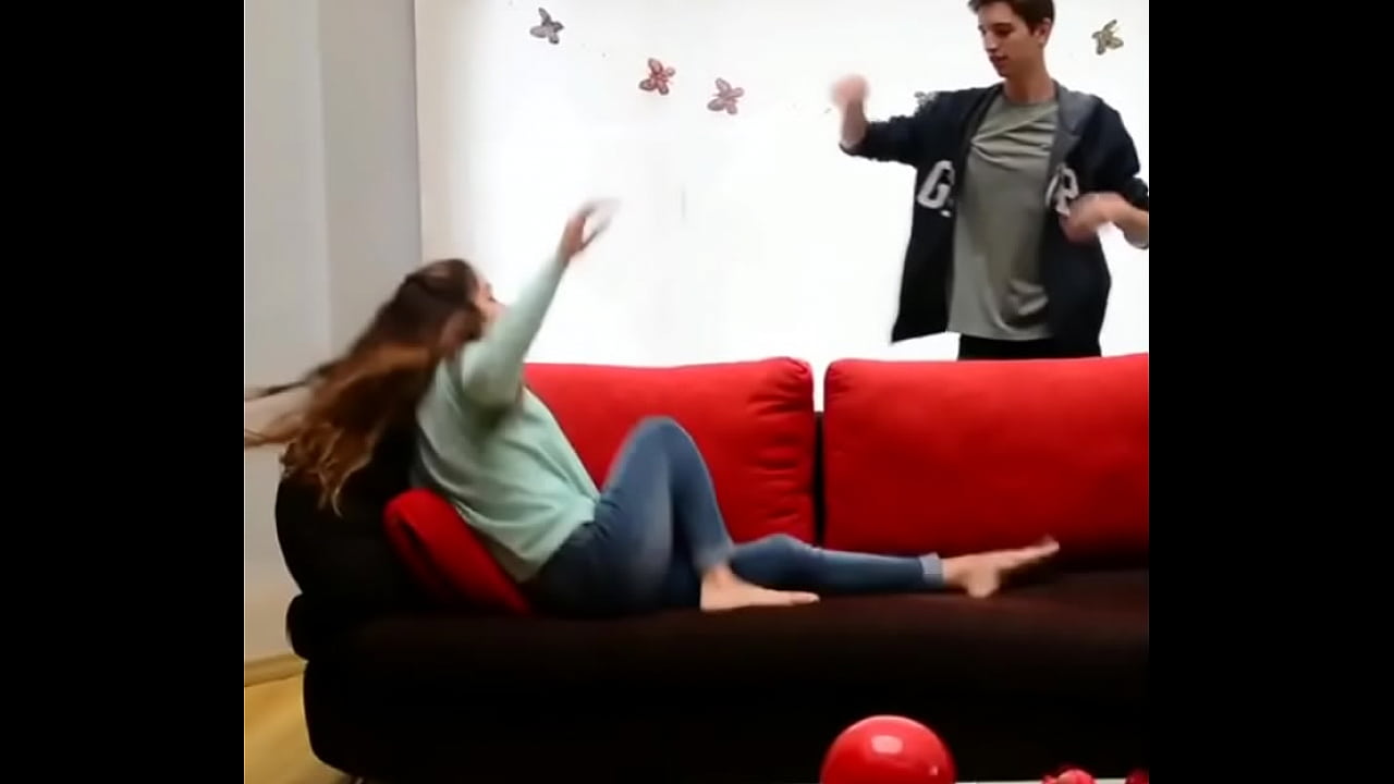 Girl thrown on couch!!