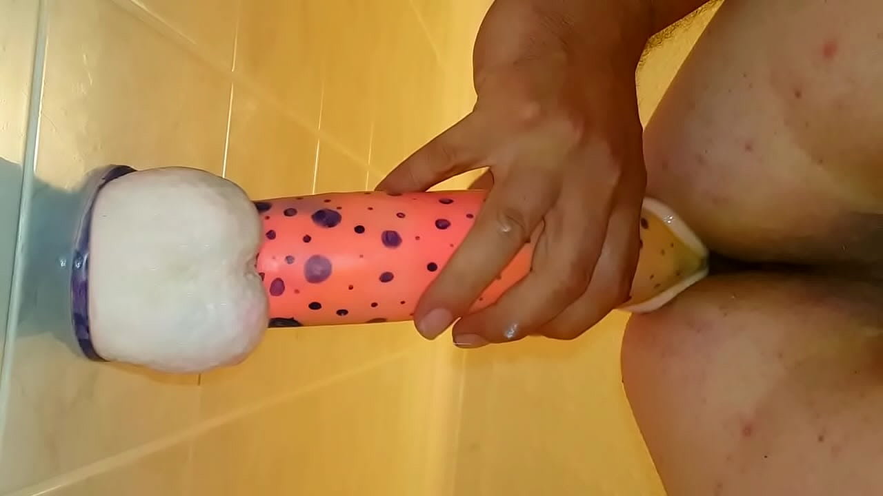 Mounted dildo ass