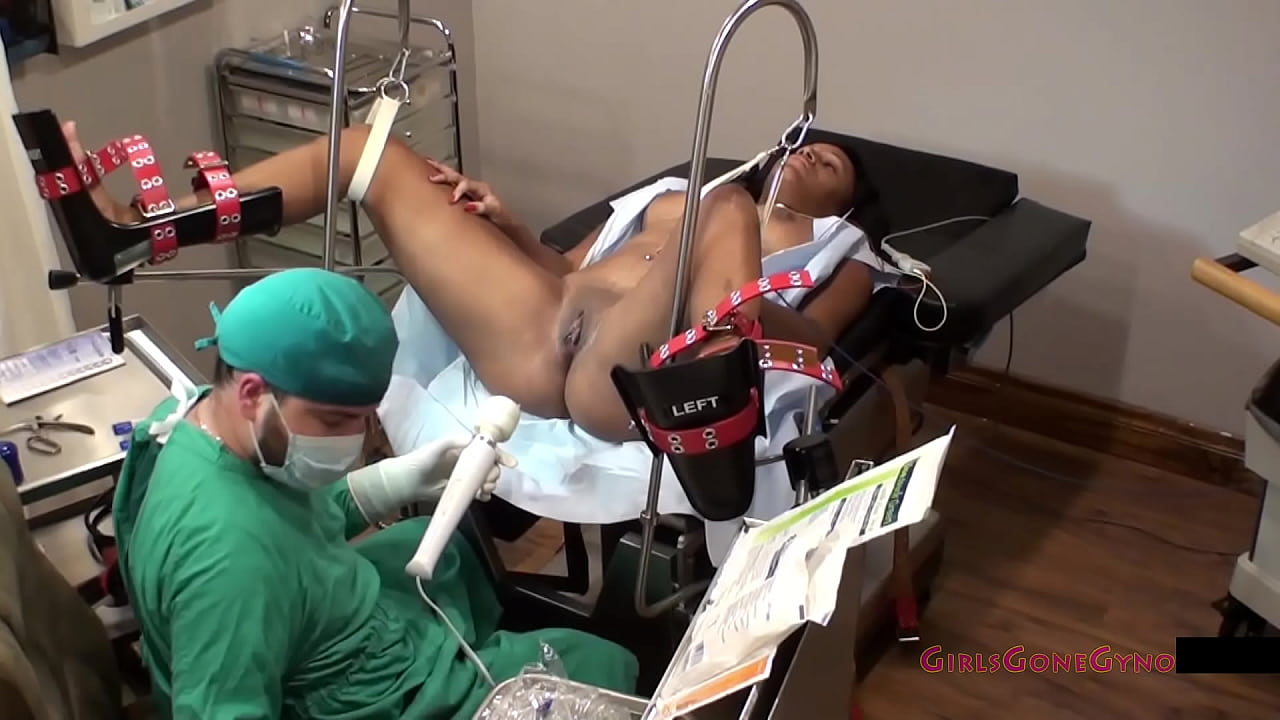 Big breasted sexy black girl Tori Sanchez exam by Doctor Tampa in Tampa University Physical Exam Part 7 of 8 made to climax and cum at the gloved hands of the medical professional while spread wide and restrained getting humiliated