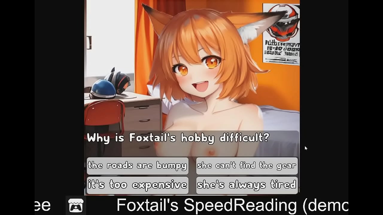 Foxtail's SpeedReading  (free game itchio ) Educational, Puzzle