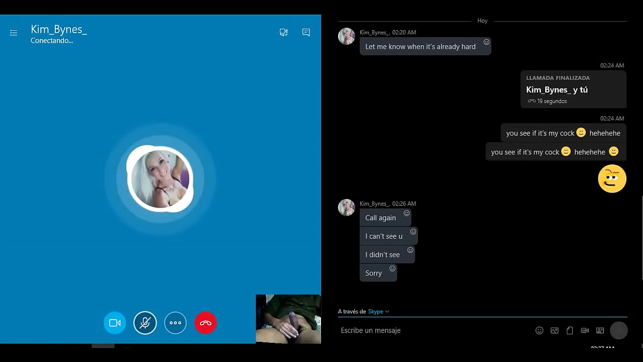 Rubia Hermosa por Skype