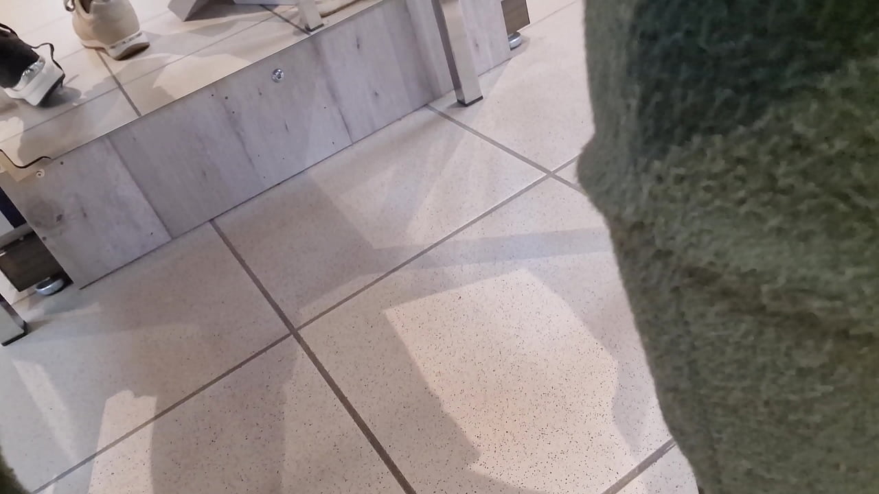 Sheer feet and new sneakers in public 4k