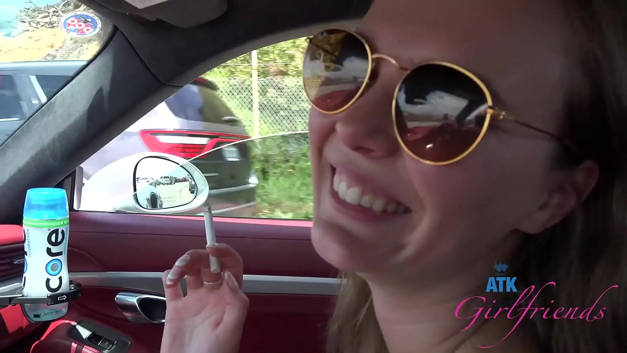 POV head Super sexy beach bunny teases on the beach then gives an epic blowjob in car (Stella Sedona)