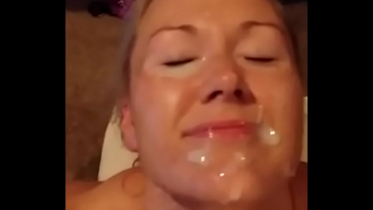 Old Blonde Wife Getting a Facial From Another Man