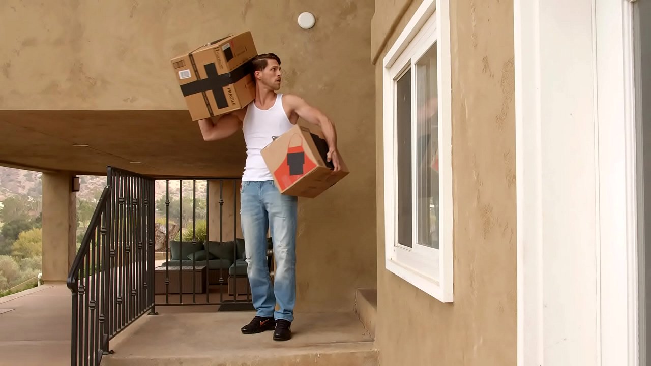 Delivery Boy Brings Biggest Package