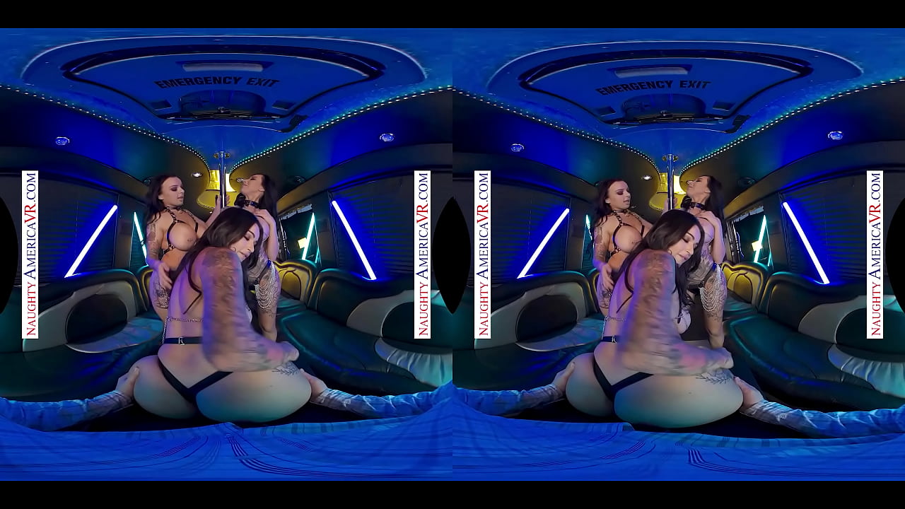 Naughty America - Big titty babes take turns riding a cock in VR!