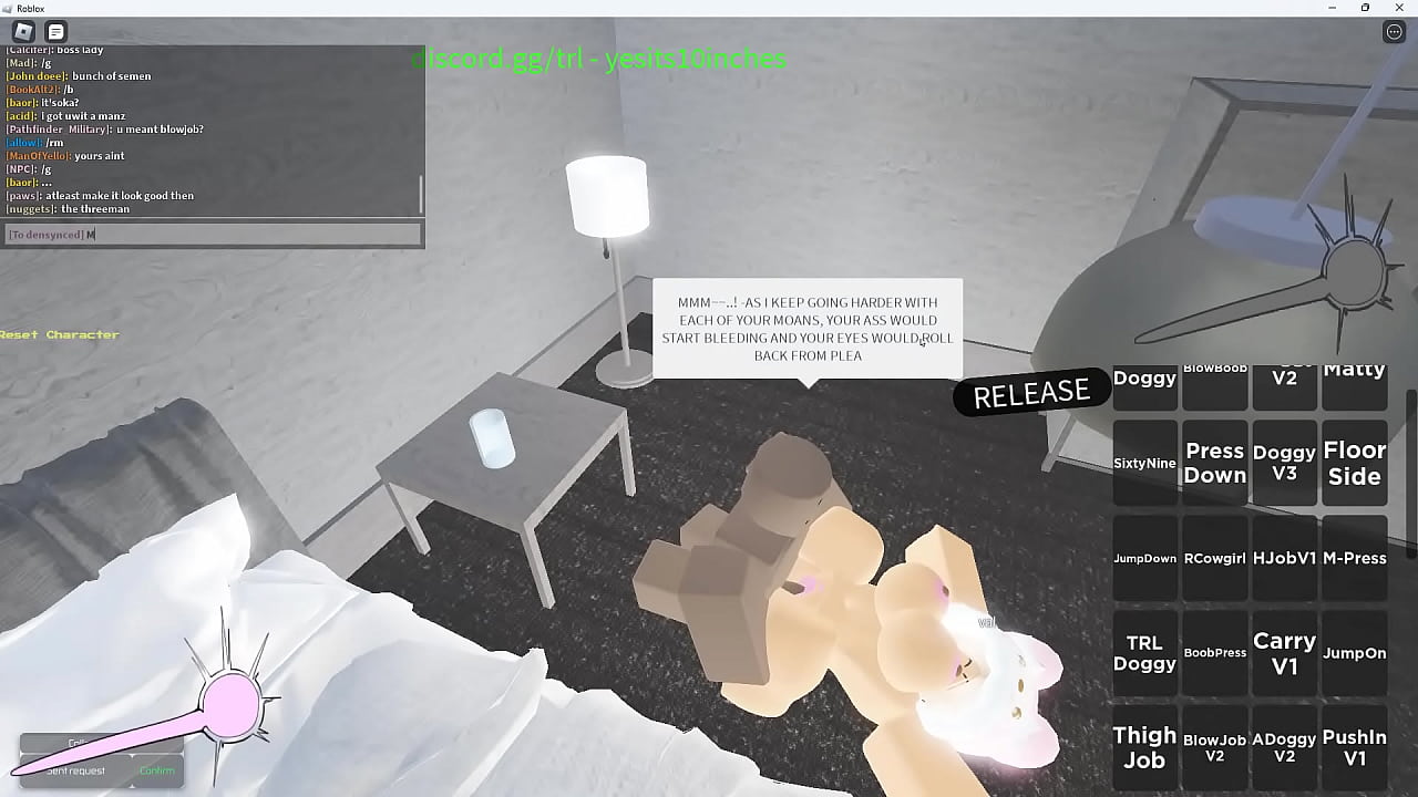 Roblox blonde white bitch breeded by her daddy's BBC