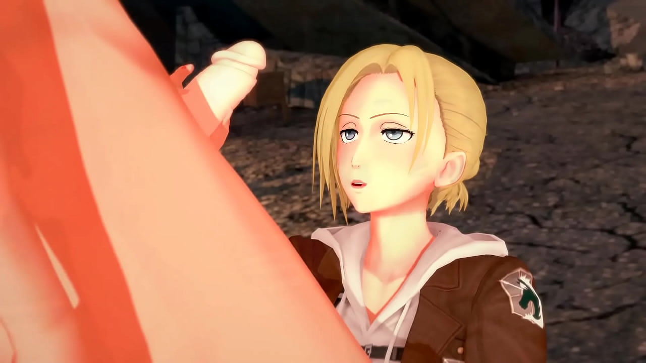 AoT - Annie Leonhart handjob and sex - Hentai Animation