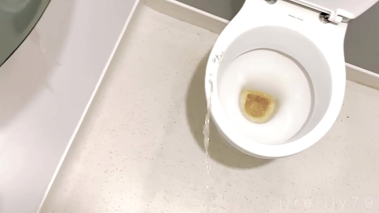 PISS EVERYWHERE: this filthy fucking pig pisses all over a public toilet at the office