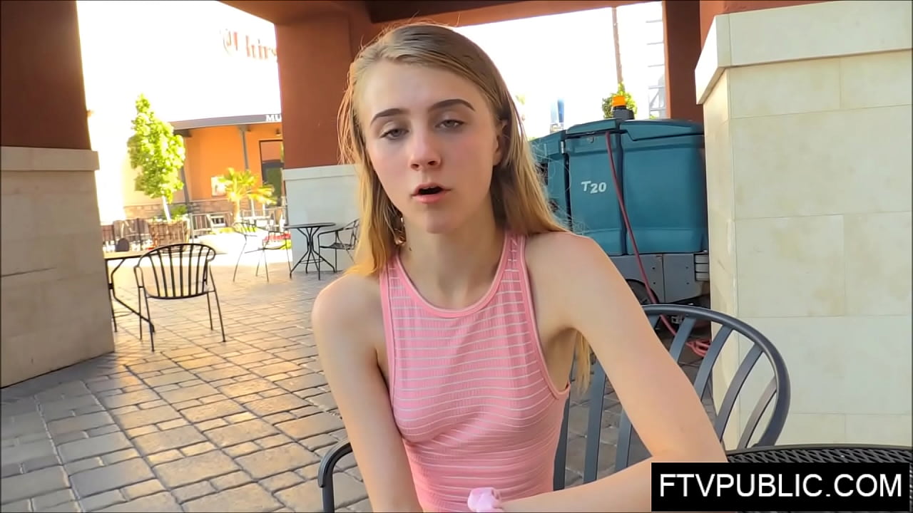 skinny teen public