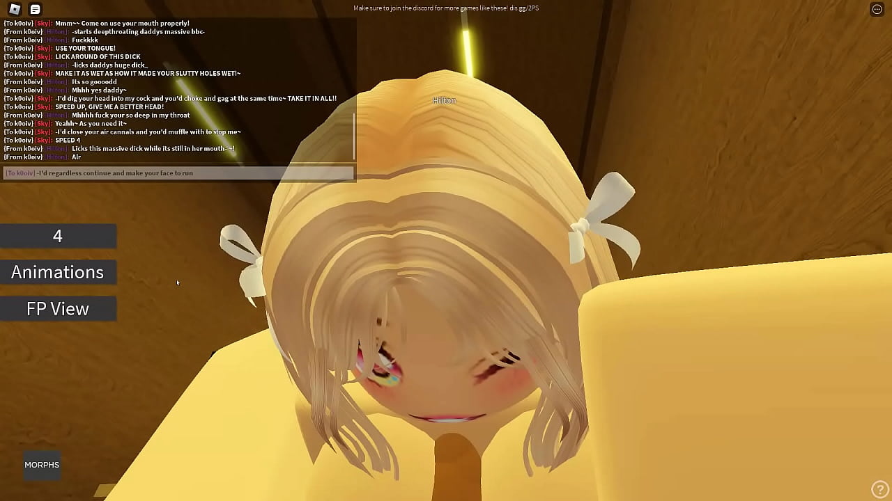 Roblox barbie looking blonde slut getting railed by BBC