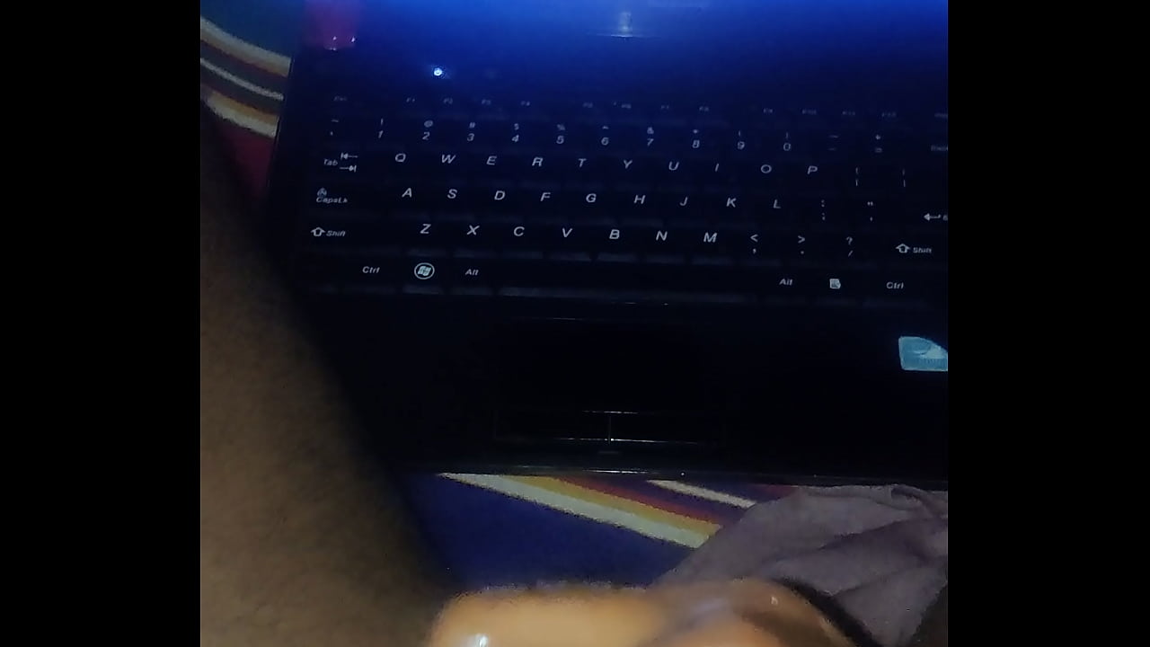 Watching porn black cock oiled masturbation