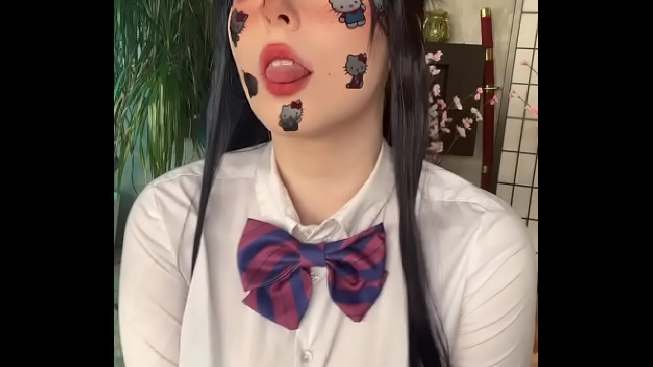 neko girl ahegao face