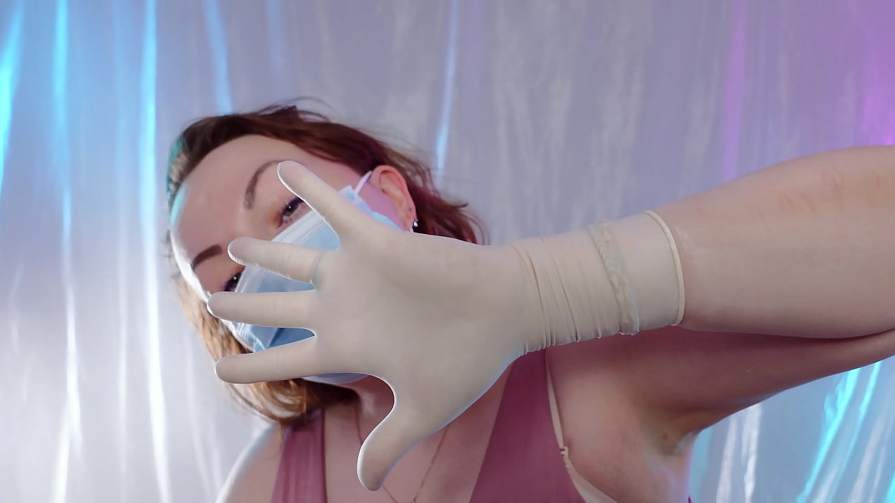 ASMR with surgical gloves and medical mask - by Arya Grander - SFW video