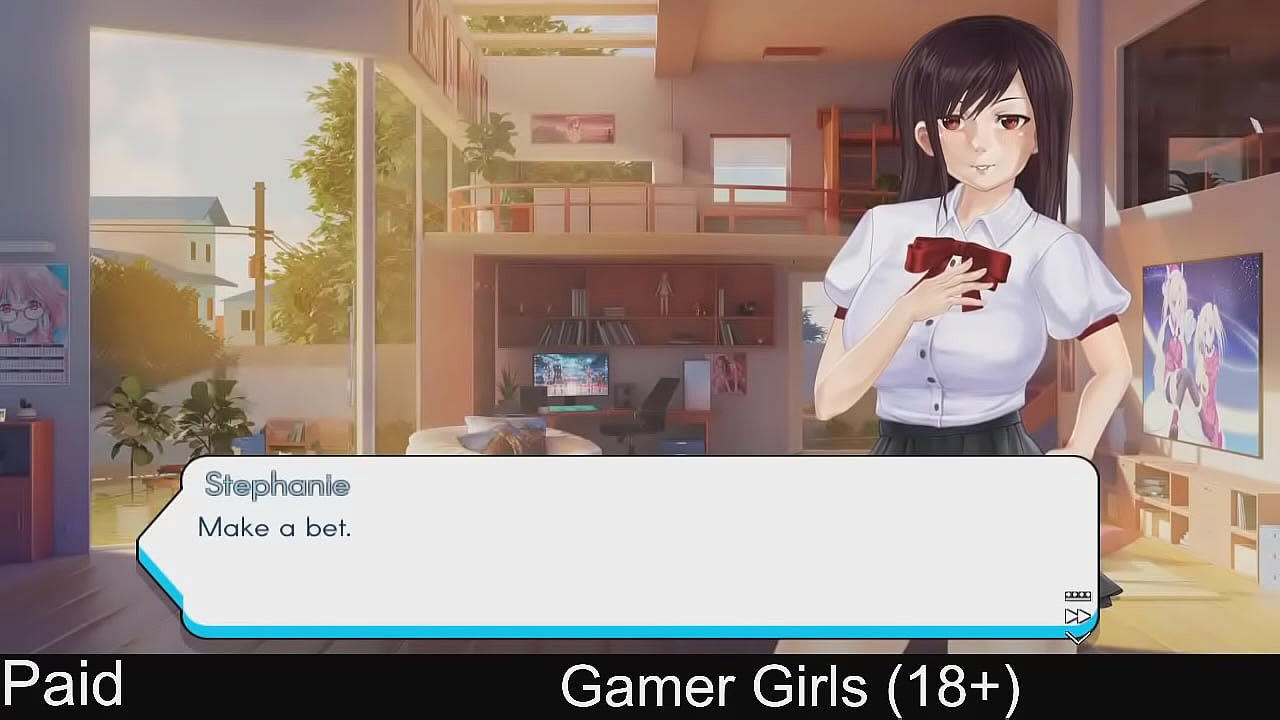 Gamer Girls (18 ) part1 (Steam game) tetris