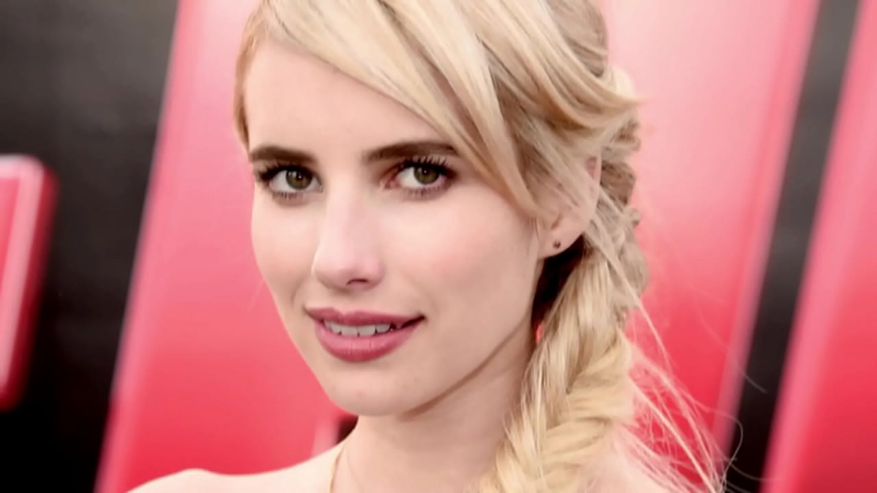 EMMA ROBERTS in Nasty Clothed JerkOFF Compilation