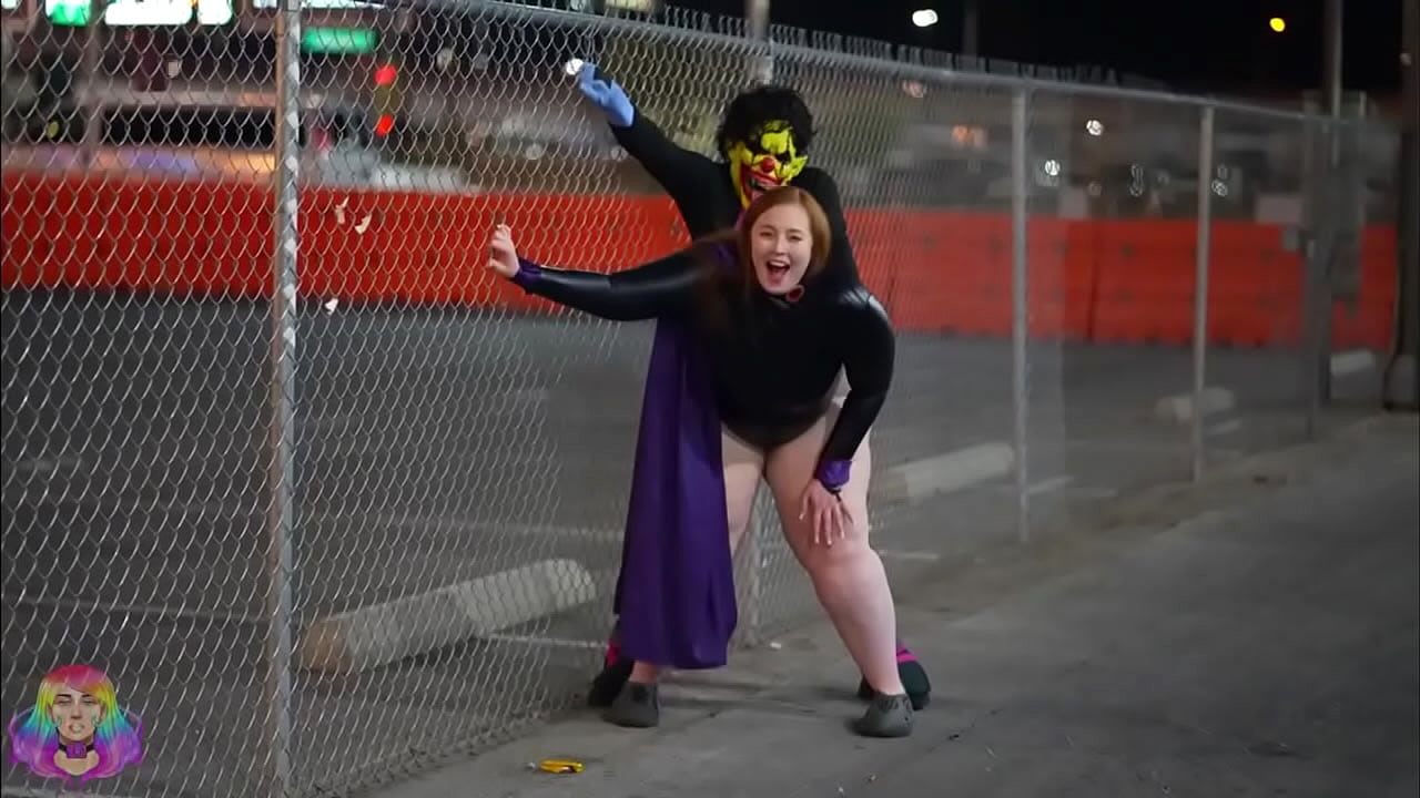 Gibby The Clown Fucks Mia Dior and Richh Des While Cosplaying throughout Las Vegas