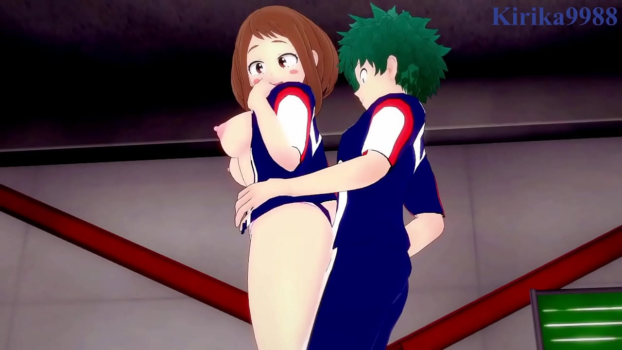 Ochako Uraraka and Izuku Midoriya intense sex. - My Hero Academia Hentai