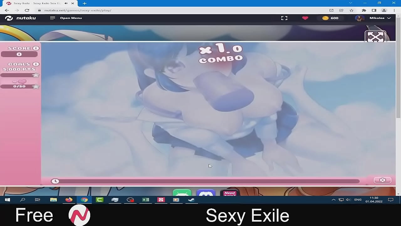 Sexy Exile (Nutaku Free Browser Game) Dating Sim Puzzle Side Scroller