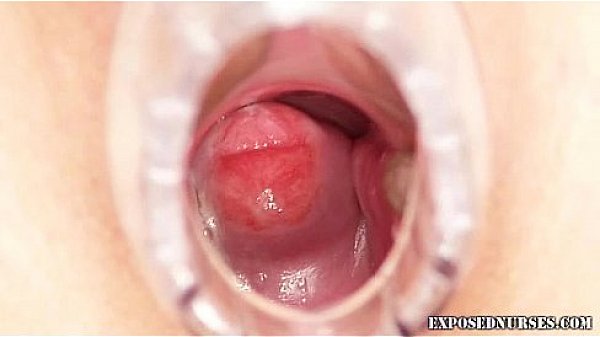 Hot blond babe nurse toys herself with big dildo