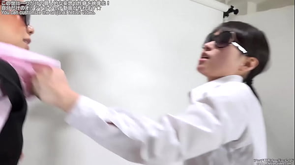 A woman holding a collar