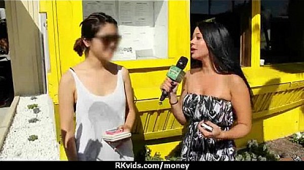 Amateur girl accepts cash for sex from stranger 26