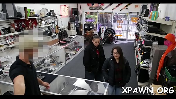 Outlandish fucking sex in shop