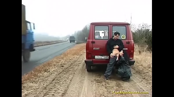 german couple fuck on street