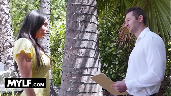 MYLF - Stunning Latina Housewife Cheats To Get The Permit They Need For Their Backyard Fence