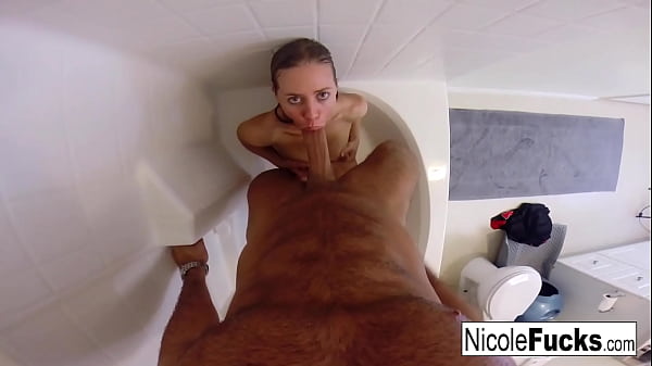 Blonde babe takes a cock in her tight pussy  