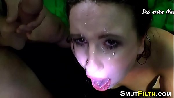 Cum slurping bitch sucks