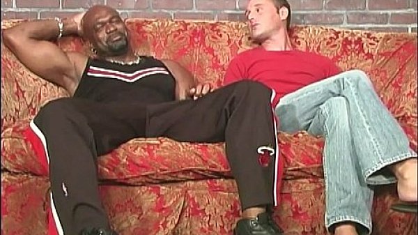 Horny white amateur talented guy goes black