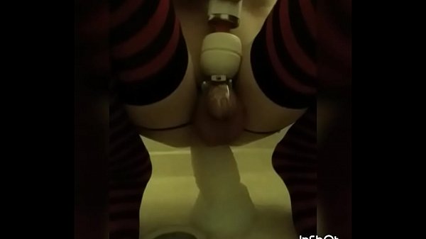 Large Sleipnir and cumming in chastity 