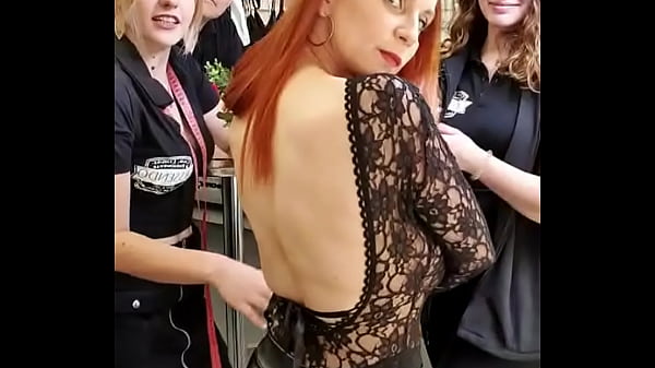 Busty german leather pants  