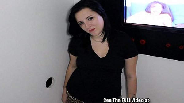 Teen lesbian Carrie turns into a cum swallowing gloryhole slut