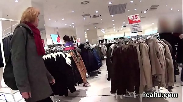 Stunning czech kitten was teased in the mall and poked in pov