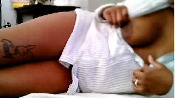 Sexy black with hot body and nice tits teasing