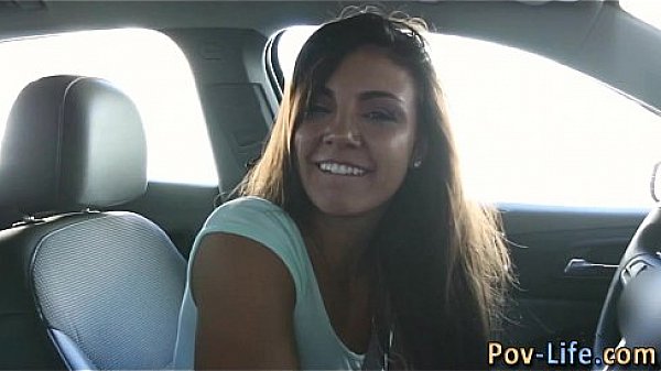 Interracially dick sucking and fucked teen gets spunked in pov  