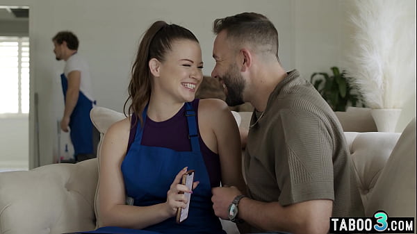 Big boobed brunette wife cuckolded by her horny boss