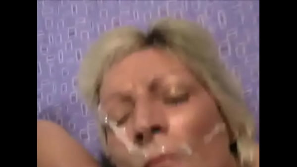 Older Broad Gets a Face Full of Cum