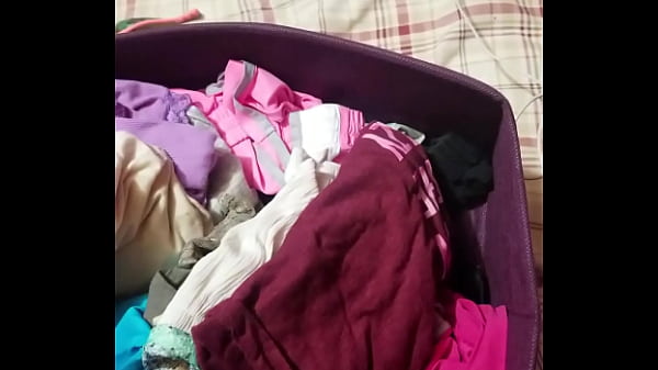 Wearing neighbors panties while watching her house  