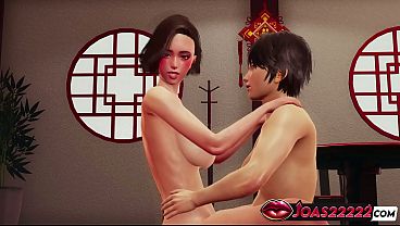 Sasha: Sexy Girl in Hentai - Standing Doggystyle Sex, Face-to-Face with Bouncing Boobs, Anal Piledriver Finishing with a Cum Inside Tight Ass A Lot Of Sperm  