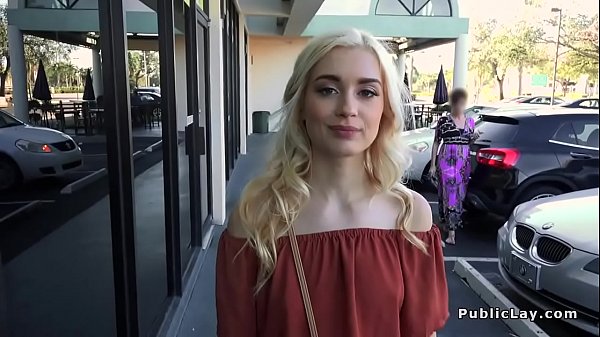 Petite teen Anastasia Knight sucked huge dick to stranger pov