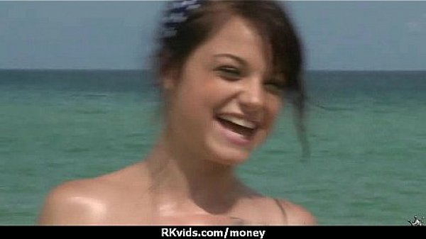 Desperate teen naked in public and fucks to pay rent 10