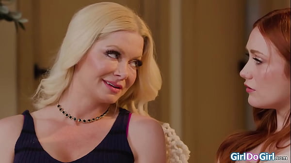 18yo stepdaughter Scarlet Skies want to help her big tits stepmom Serene Siren to get over her breakup with her tongue.The redhead facesits the milf 