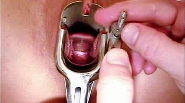 Marie pussy exam with gyno tools at clinic 